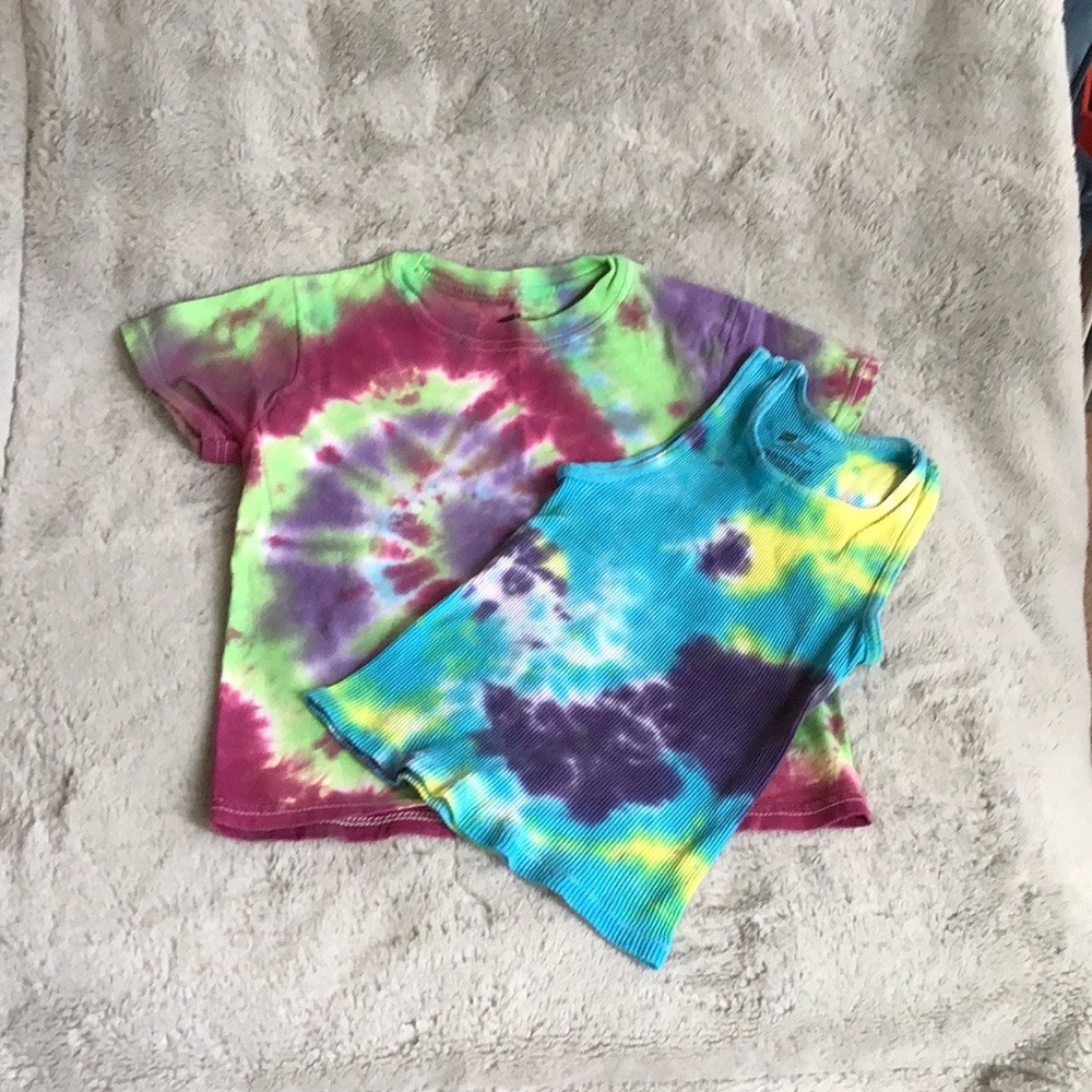 🍭 tie dye tee & tank